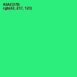 #2AED7B - Spring Green Color Image