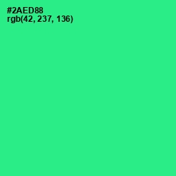 #2AED88 - Shamrock Color Image