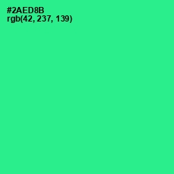 #2AED8B - Shamrock Color Image