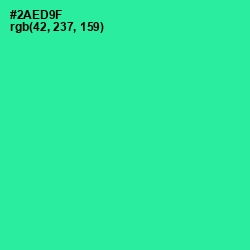 #2AED9F - Shamrock Color Image
