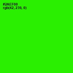 #2AEF00 - Harlequin Color Image