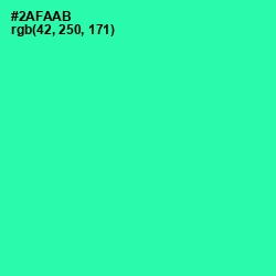 #2AFAAB - Shamrock Color Image