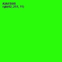 #2AFB0B - Harlequin Color Image