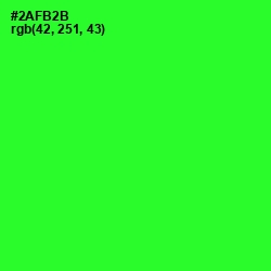 #2AFB2B - Harlequin Color Image