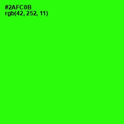 #2AFC0B - Harlequin Color Image