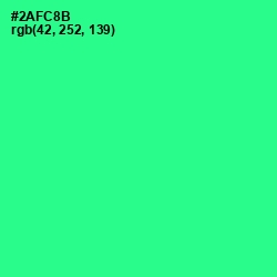 #2AFC8B - Shamrock Color Image