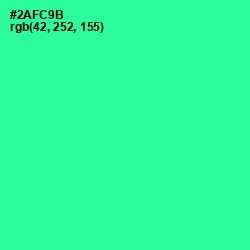 #2AFC9B - Shamrock Color Image