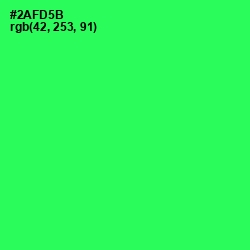 #2AFD5B - Malachite Color Image