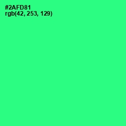 #2AFD81 - Shamrock Color Image