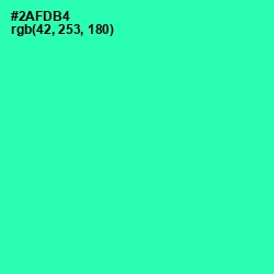 #2AFDB4 - Shamrock Color Image