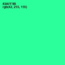 #2AFF9B - Shamrock Color Image