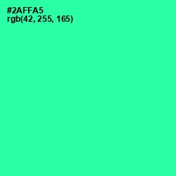 #2AFFA5 - Shamrock Color Image