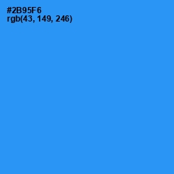 #2B95F6 - Dodger Blue Color Image