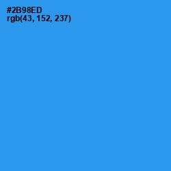 #2B98ED - Dodger Blue Color Image