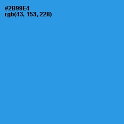 #2B99E4 - Curious Blue Color Image