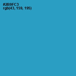 #2B9FC3 - Curious Blue Color Image