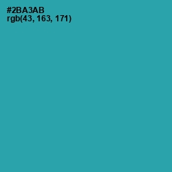 #2BA3AB - Pelorous Color Image