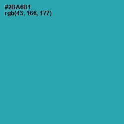 #2BA6B1 - Pelorous Color Image