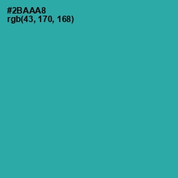 #2BAAA8 - Pelorous Color Image