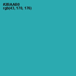 #2BAAB0 - Pelorous Color Image