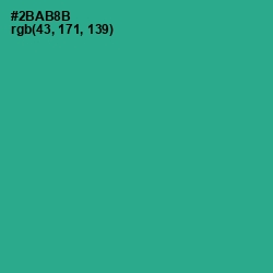 #2BAB8B - Jungle Green Color Image