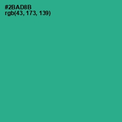 #2BAD8B - Jungle Green Color Image