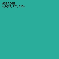 #2BAD9B - Keppel Color Image