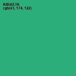 #2BAE7A - Jade Color Image