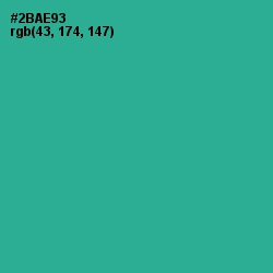 #2BAE93 - Jungle Green Color Image