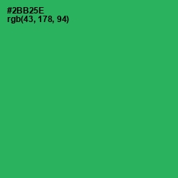 #2BB25E - Sea Green Color Image