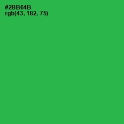 #2BB64B - Sea Green Color Image