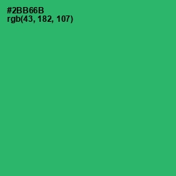 #2BB66B - Jade Color Image