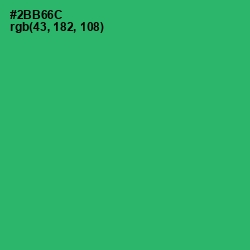 #2BB66C - Jade Color Image