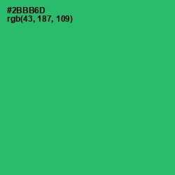 #2BBB6D - Jade Color Image