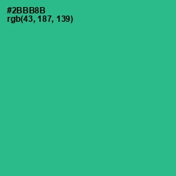 #2BBB8B - Jungle Green Color Image