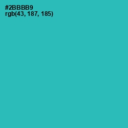 #2BBBB9 - Pelorous Color Image