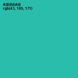 #2BBDAB - Pelorous Color Image