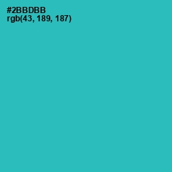 #2BBDBB - Pelorous Color Image