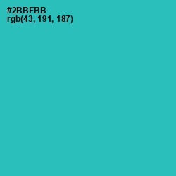 #2BBFBB - Pelorous Color Image