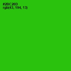 #2BC20D - Harlequin Color Image