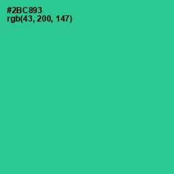 #2BC893 - Shamrock Color Image