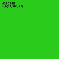 #2BCB1B - Harlequin Color Image