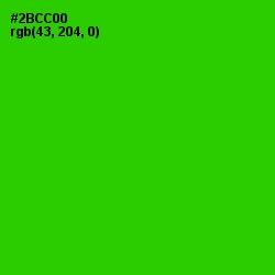 #2BCC00 - Harlequin Color Image