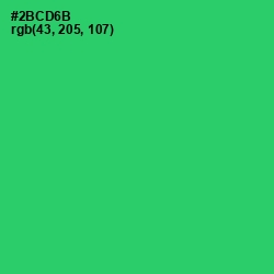 #2BCD6B - Malachite Color Image
