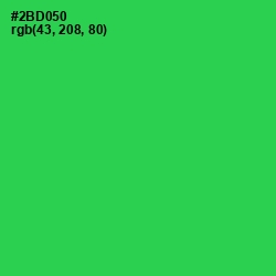 #2BD050 - Malachite Color Image