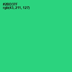 #2BD37F - Malachite Color Image