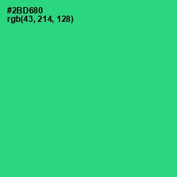 #2BD680 - Shamrock Color Image