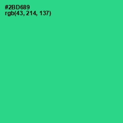 #2BD689 - Shamrock Color Image