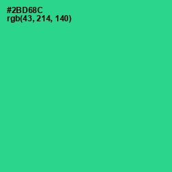 #2BD68C - Shamrock Color Image