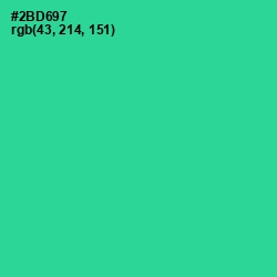 #2BD697 - Shamrock Color Image